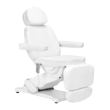 Electric Cosmetic Chair Sillon Classic 3 Motors With Heating White