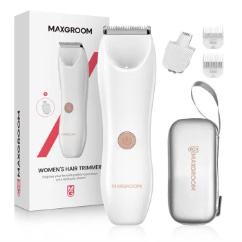 Maxgroom RFCD-9082 2-in-1 Women's Body and Face Trimmer, White