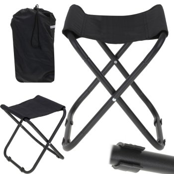 Comfortable Folding Travel Camping Chair, black