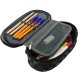 School Pencil Case ST.RIGHT - Pixel Cubes, Padded Sachet With Flap