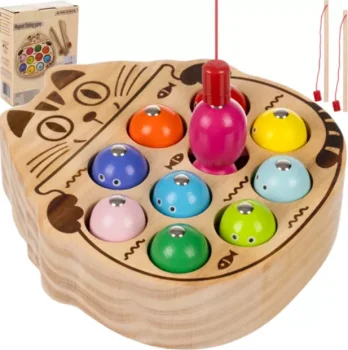 Kruzzel 00021856 Wooden Magnetic Fishing Game