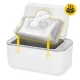 4FIZJO Wet Wipe Warmer, White/Grey