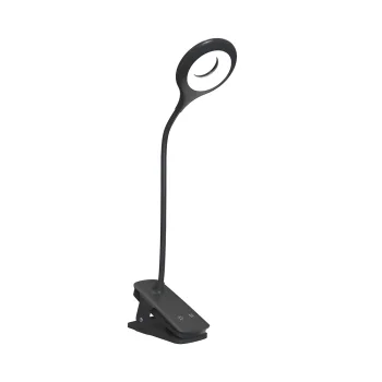 Wozinsky WLBK-02 Wireless LED Reading Lamp with Clip, USB-C Cable, Black