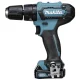 Makita HP333DSAX1 Cordless Combi Drill 12V with 2x 2.0Ah Batteries and Accessory Set