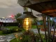Hanging Solar Garden Lamp with Dusk Sensor, Waterproof Vintage, Black