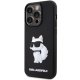 Karl Lagerfeld iPhone 14 Pro Case 3D Rubber Choupette, Black