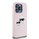 Karl Lagerfeld iPhone 15 Pro Max Case Silicone Karl & Choupette MagSafe, Pink