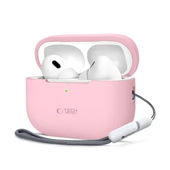 Tech-Protect Apple AirPods Pro 1 / 2 Silicone Case, Pink