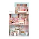 Ecotoys Large Dollhouse with Furniture, 106 cm