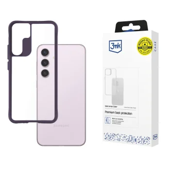 3mk Satin Armor Case+ for Samsung Galaxy S24, Purple / Transparent