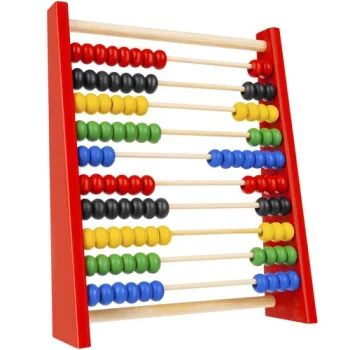 Kruzzel Wooden Abacus for Kids, Multicolored