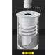 Silicone Magnetic Siphon 35-40mm, Grey