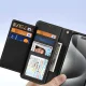 Dux Ducis Lawa Leather Wallet Case for iPhone 15 Pro Max, Black