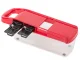 Vegetable Slicer and Grater Set 6-in-1 with Container, Red