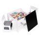 Детский столик и 2 стула ECOTOYS с меловой доской и ящиками ZKC-1A