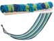 Garden Hammock with Wooden Frame and Mounting Ropes, 200 x 80 cm, Striped