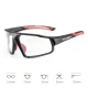 Rockbros SP216BK Photochromic UV400 Cycling Glasses, Black/Red