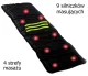 Massage Mat Rug with Electric Heating, 168x55cm