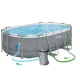Bestway 56620 Power Steel Frame Pool 427x250x100 cm, 18-in-1 Set