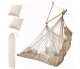 Brazilian Hanging Hammock Chair with Footrest, Beige