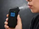 Digital Electronic Breathalyzer with LCD Screen and Flashlight, 5 Mouthpieces, Black