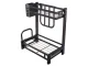2-Tier Loft Kitchen Organizer Shelf Black