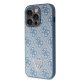 Guess iPhone 14 Pro Case Crossbody 4G Metal Logo, Blue