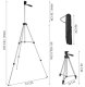 Camera Tripod for Phones, 43-130 cm