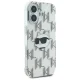 Apple iPhone 16 6.1\'\' Karl Lagerfeld IML Choupette Head Electroplated Cover Case, Clear