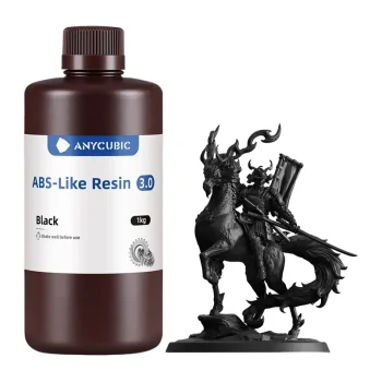 3D Printer Photopolymer Resin Anycubic ABS-Like Resin 3.0, 1 kg, Black