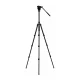 Fotopro S5i Pro Video Tripod with Fluid Oil Head, 70-162.5 cm, Black