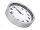Large Silent Wall Clock with Second Hand, 20 cm, Silver