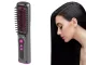 Cordless 2-in-1 Electric Hair Straightener Brush, Grey