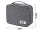 Kelioninis dėklas-organizatorius įkrovikliams ir laidams, pilkas