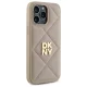 DKNY iPhone 14 Pro Max Case Quilted Stack Logo, Beige