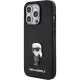 Karl Lagerfeld Glitter Ikonik Logo Case for iPhone 15 Pro Max, Black