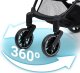 Nukido Paseo Baby Stroller, Foldable, up to 15 kg