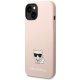 Чехол Karl Lagerfeld Silicone Choupette Body для iPhone 14 Plus, розовый
