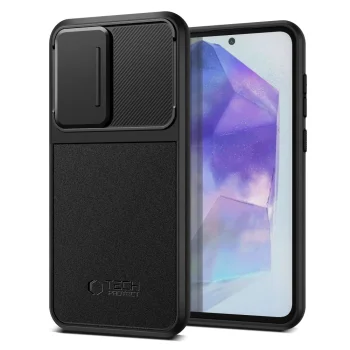 Tech-Protect Velar Cam+ Case for Samsung Galaxy A55 5G Black