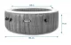 Intex 28440-Z PureSpa Inflatable Hot Tub with Hydromassage, 4-Person, 196x71 cm