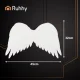 Ruhhy 26480 Angel Wings with Halo, 45 x 32 cm, White