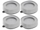 Anti-Vibration Pads for Appliances, 4 pcs, 7 × 2.5 cm, White