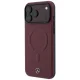 Mercedes Leather 3D MagSafe Case for iPhone 17 Pro Max - Navy Blue