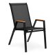 Set of 2 Garden Chairs MultiGarden Outdoor Patio Balcony, Black