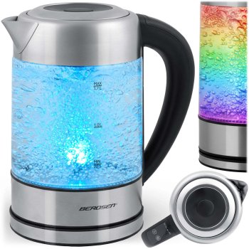 Electric Kettle with Temperature Control 1.7L Berdsen BD-714, Glass