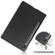 Samsung Galaxy Tab S9 (SM-X710, SM-X716B) Trifold Stand PU Leather Cover Case, Black