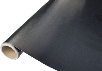 Brushed Self-Adhesive Vinyl Wrap Film 1.52x30m, Black