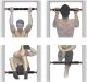 Adjustable Portable Doorway Pull-Up Bar for Home and Gym, 64-100 cm