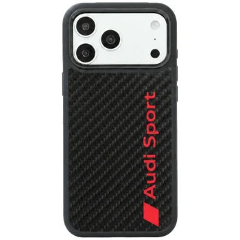 Audi R8 Carbon Fiber MagSafe Case for iPhone 18 Pro Max / 17 Pro Max, Black