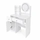 ModernHome Dressing Table with LED Mirror and Drawers